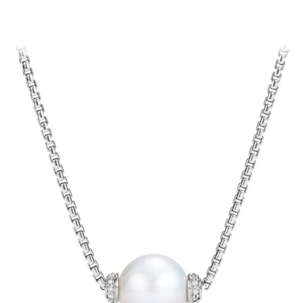 David Yurman Solari Pearl Necklace with Diamonds